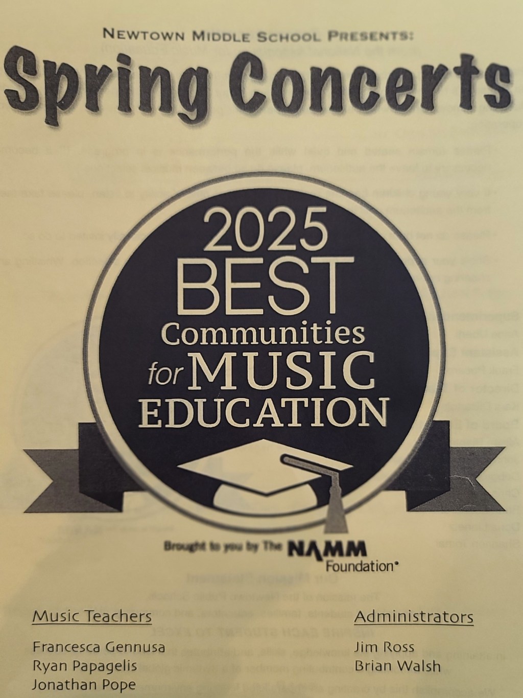 NMS Presents “Spring Concerts” 7th Grade